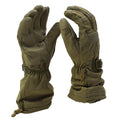 Original Dutch Military Winter ECWS Gloves Waterproof Goatskin Palm Olive