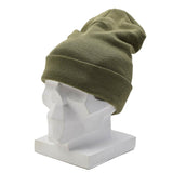 Original Dutch Military WoolGuard Roll Top Wool Beanie Winter Hat Green