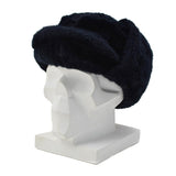 Original Dutch Police Winter Hat Fold Down Ear Flaps Reinforced Forehead Blue