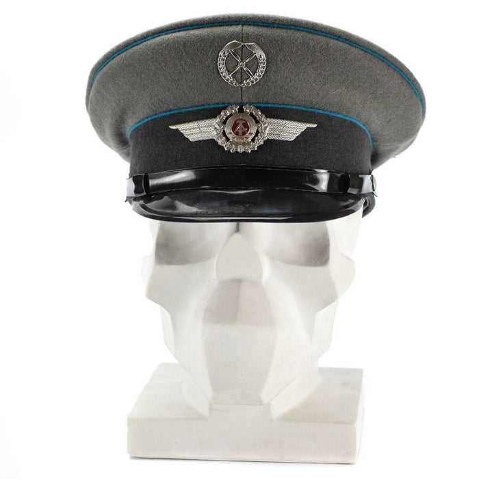 Original East German NVA army visor cap Air forces military peaked hat NEW - GoMilitar