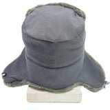 Original East Germany army officer winter hat cold weather ushanka faux fur NEW