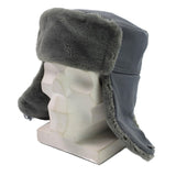 Original East Germany army officer winter hat cold weather ushanka faux fur NEW