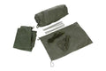 Original French Army Camping Tent Flysheet Outdoor Field Shelter Olive