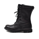 Original French Military boots waterproof genuine leather mid calf army footwear - GoMilitar