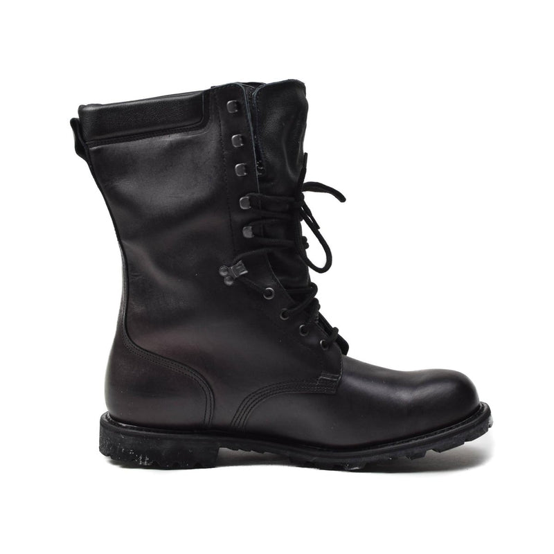 Original French Military boots waterproof genuine leather mid calf army footwear - GoMilitar