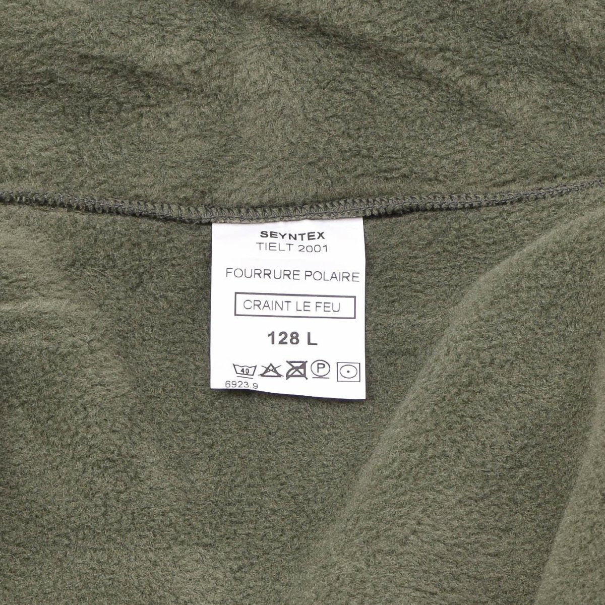 Original French Military fleece jacket polar warm reinforced high neck olive NEW