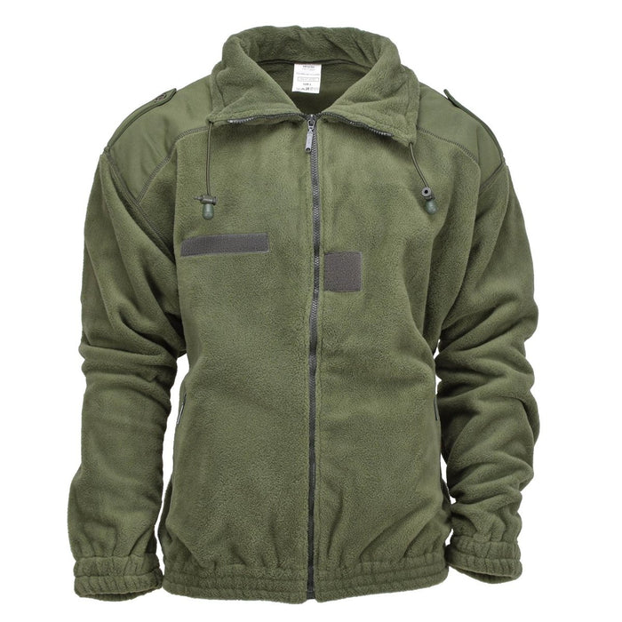 Original French Military fleece jacket polar warm reinforced high neck olive NEW - GoMilitar