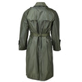 Original French military olive long rain coat all seasons waterproof belted NEW