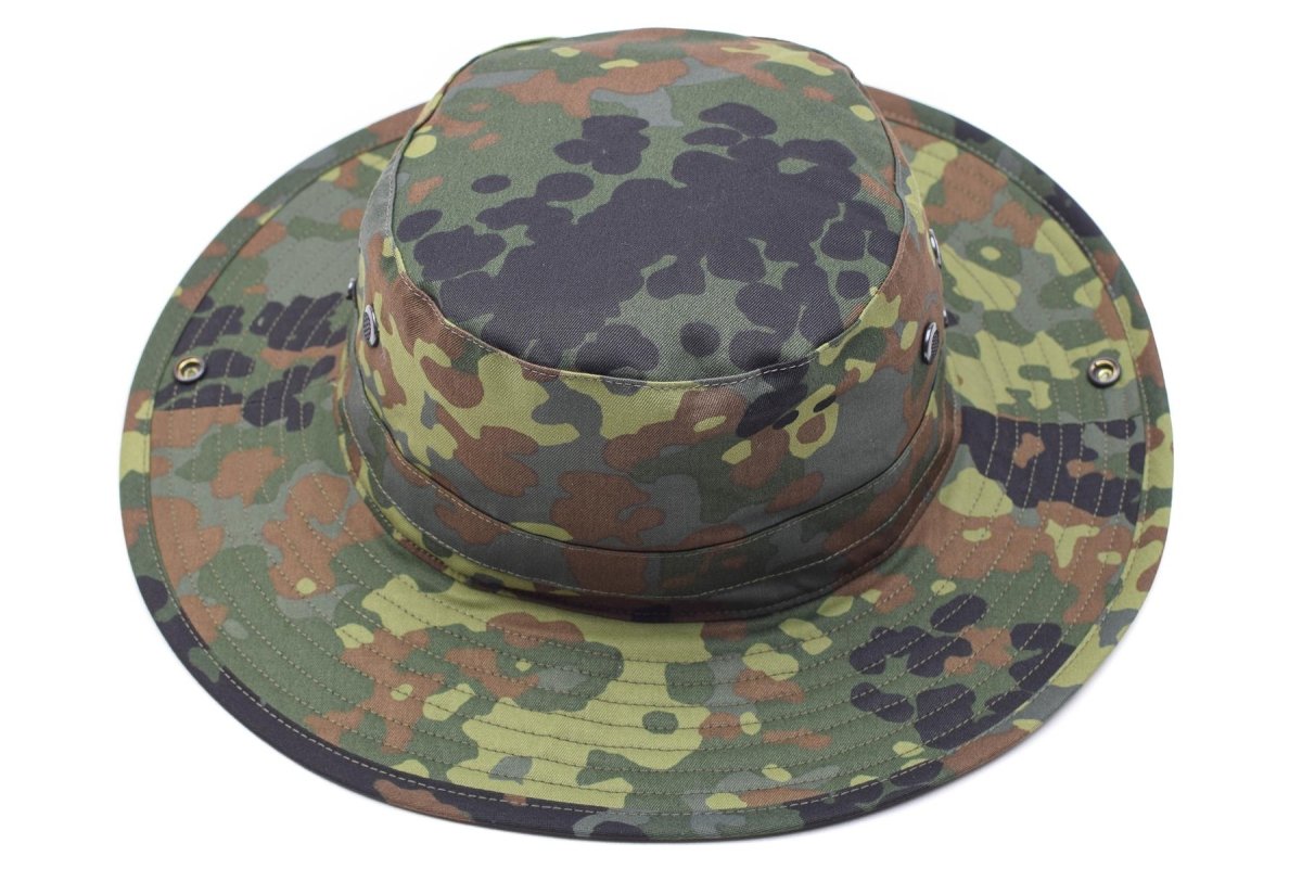 Original German Army Flecktarn boonie hat camping hunting outdoor summer cap NEW
