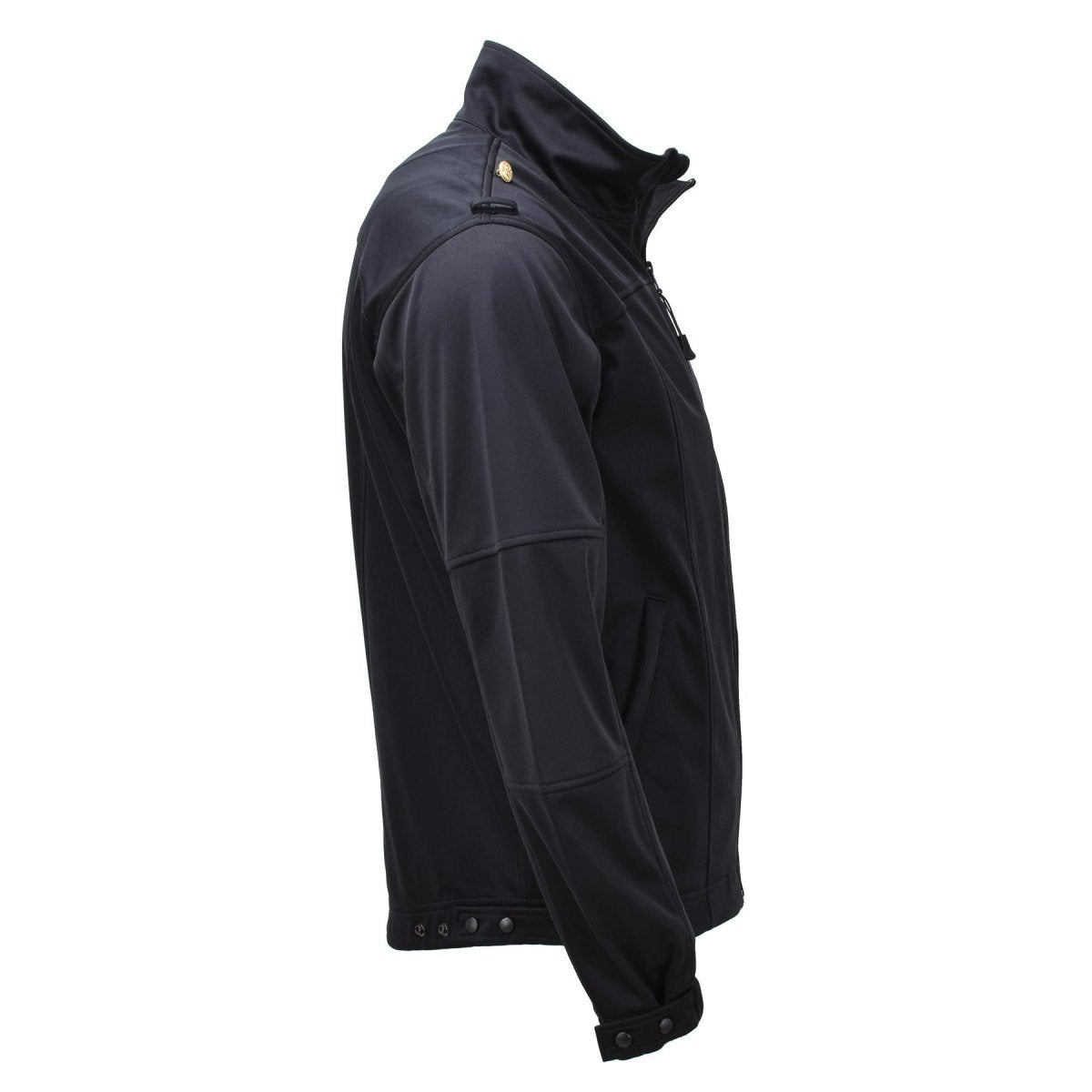 Original German army marine zipped jacket black softshell high collar combat NEW
