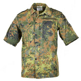 Original German army shirt zipped flecktarn short sleeves combat BW Army issue