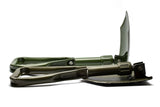 Original German BW Army folding shovel. Survival outdoor Green spade