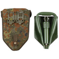 Original German BW Army folding shovel. Survival outdoor Green spade
