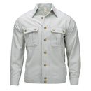 Original German Military Dress Shirt Long Sleeve Cotton Blend Light Green - GoMilitar