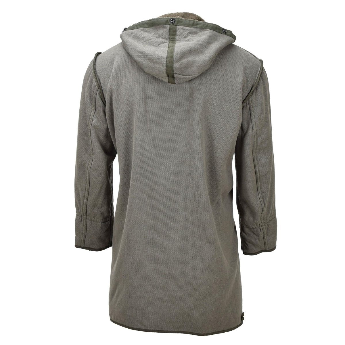 Original German military long parka faux fur liner thermal hooded army olive