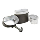 Original German Military Mess Kit Aluminium 3 Part Pot Lid Container Olive - GoMilitar