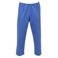Original German Military Pyjama Trousers Elastic Waist Relaxed Sleepwear Blue