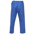 Original German Military Pyjama Trousers Elastic Waist Relaxed Sleepwear Blue