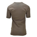 Original German Military Thermal Undershirt Cotton Short Sleeve Surplus Olive shown from the back for outdoor and hiking gear use