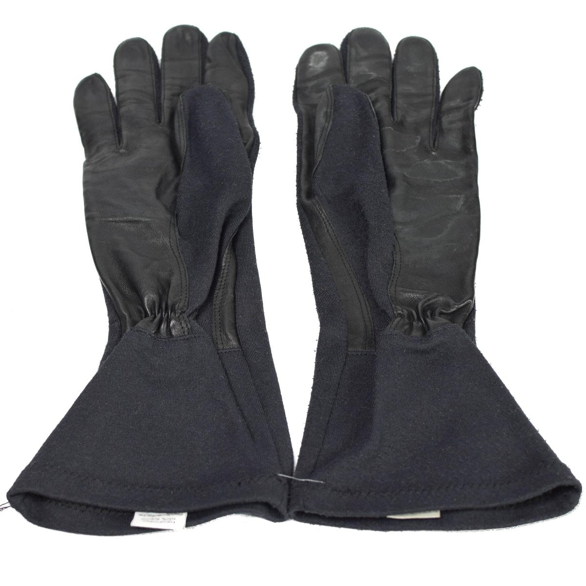 Original Germany army long gloves black aramid heat resistant tactical surplus