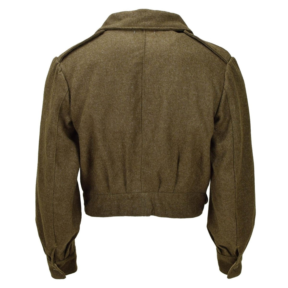 Original Greek army Eisenhower Ike jacket olive wool vintage field military