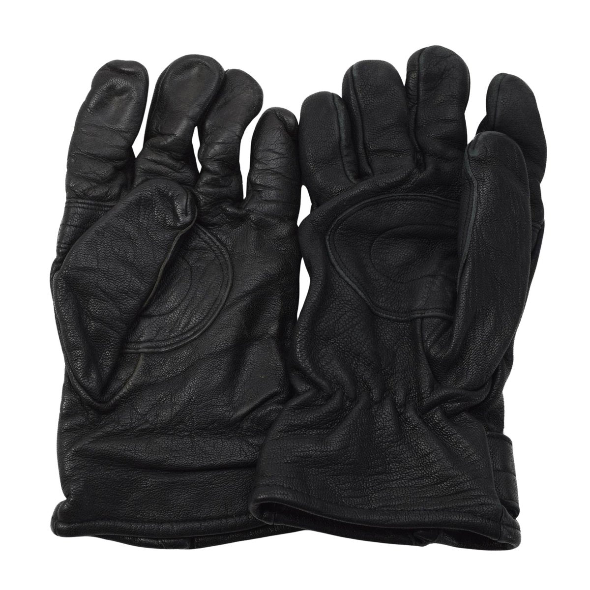 Original Hungarian Army Leather Gloves Lined Military Winter Outdoor Black