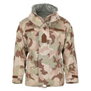 Original Hungarian Army rain jacket combat camouflage desert waterproof hooded - GoMilitar