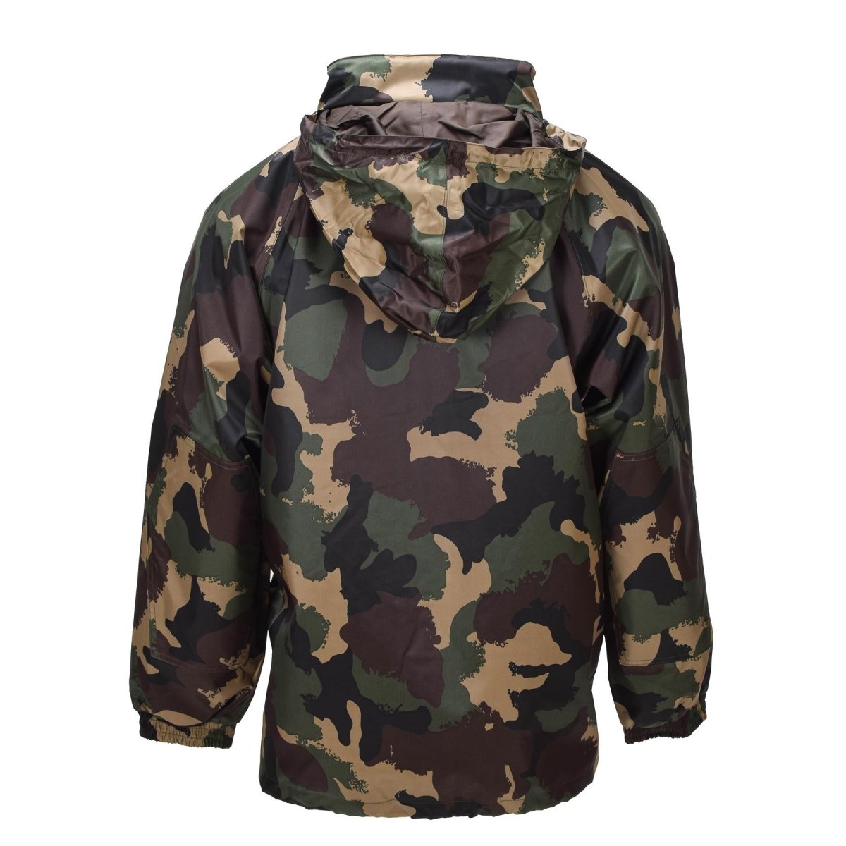 Original Hungarian Military Waterproof Jacket Roll Up Hood Button Flap M93 Camo