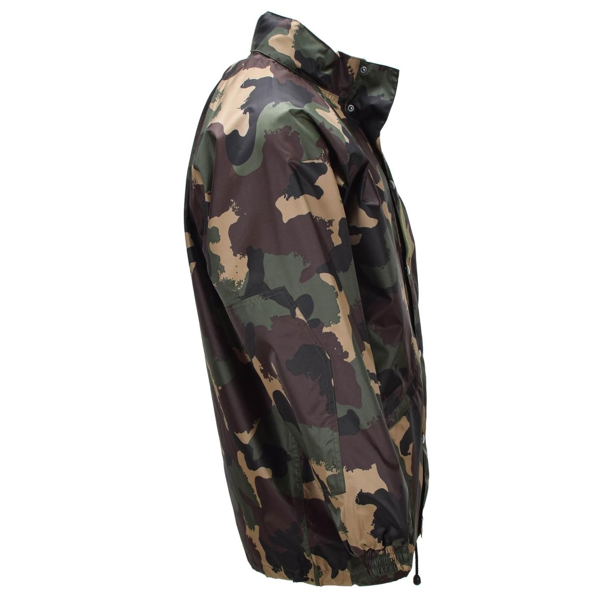 Original Hungarian Military Waterproof Jacket Roll Up Hood Button Flap M93 Camo