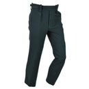 Original Irish military green wool trousers with tailored cut, zip fly, and adjustable waist for formal wear.