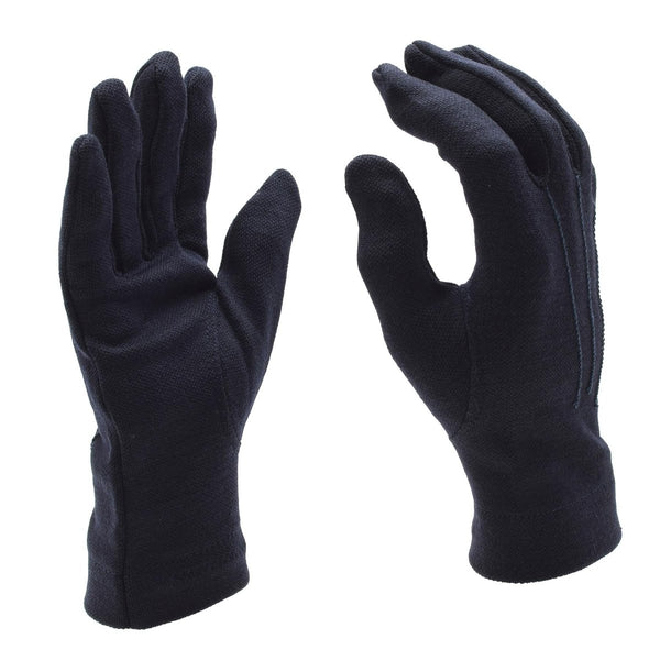 Original Italian Air Force Military Thermal Cold Weather Gloves Blue - GoMilitar