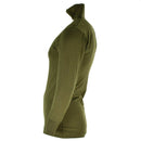 Original Italian army tricot shirt zipper Undershirt F1 thermal Green OD NEW - GoMilitar