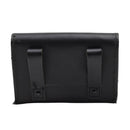 Original Italian Military Magazine Pouch small Leather Metal Buckles Black - GoMilitar