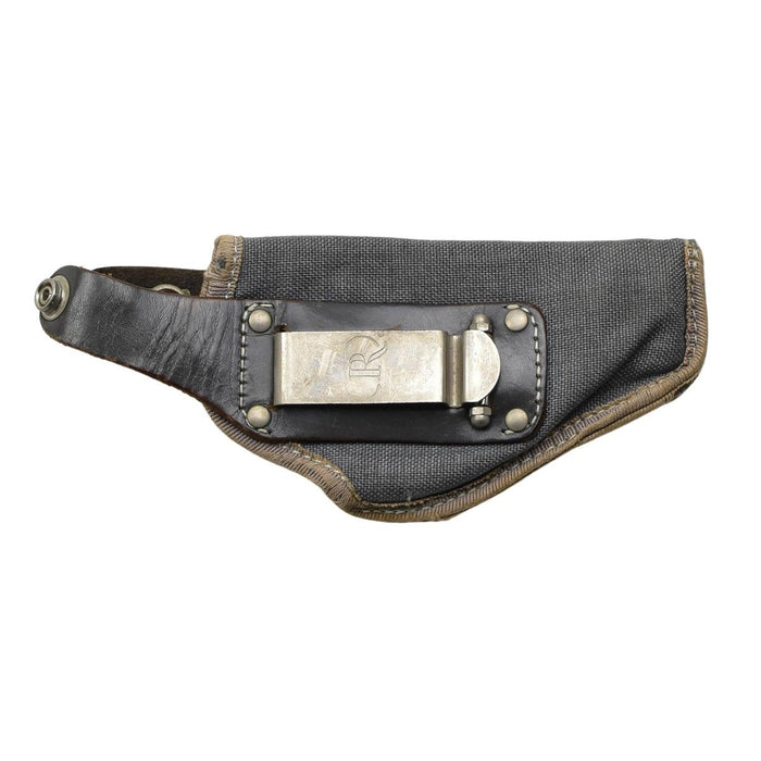 Original Italian Military Pistol Holster Nylon Snap Button Closure Gray - Surplus Leather Holsters - GoMilitar