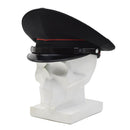 Original Italian Military Visor Cap Vintage Wool Surplus Army Hat Black - GoMilitar