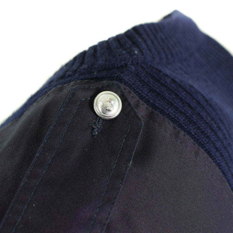 Original Italian pullover V-Neck Commando Jumper Dark blue sweater Wool