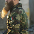 Original Italy military combat jacket lightweight woodland camo army surplus NEW
