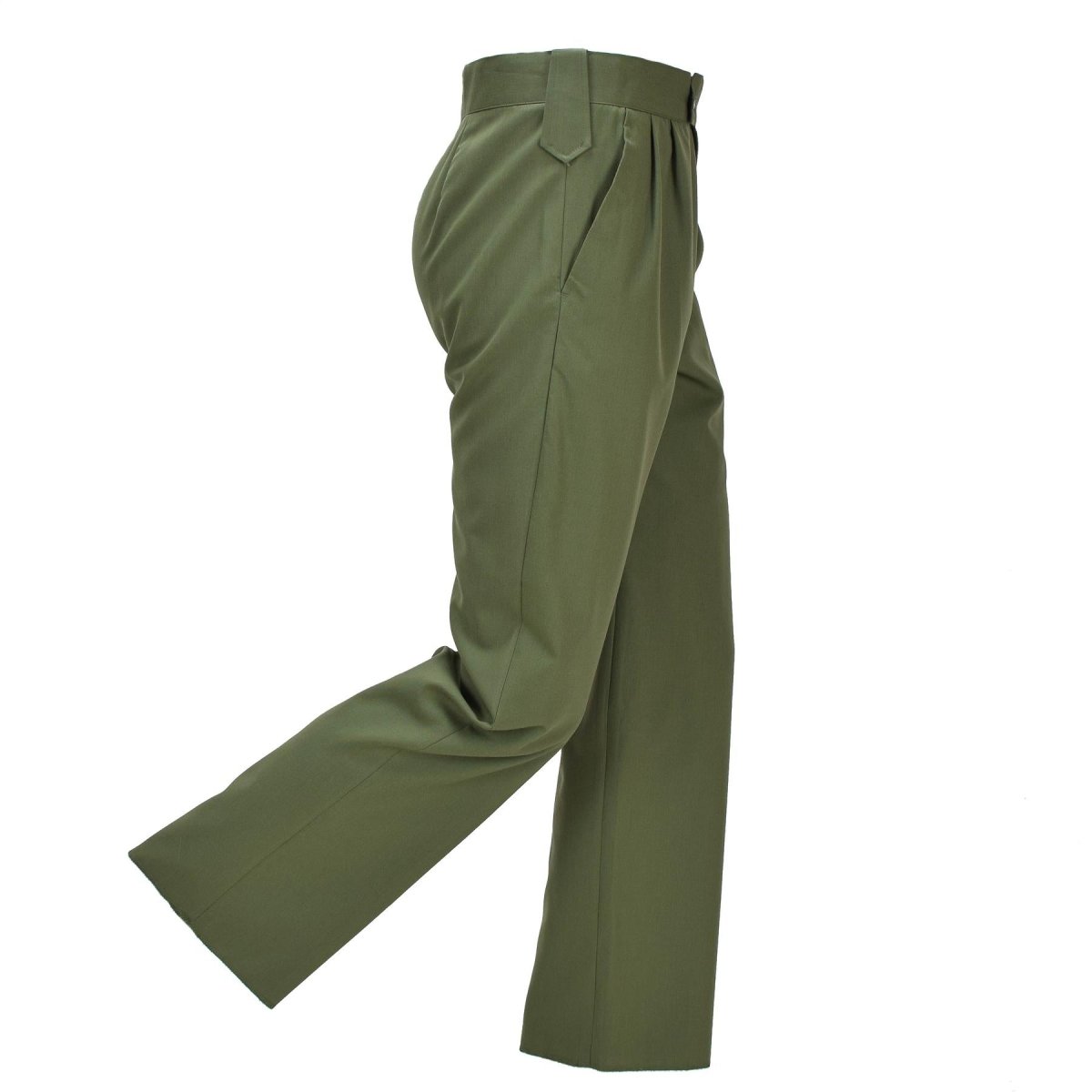 Original Polish Military Dress Pants Durable Field Trousers Army OD Green