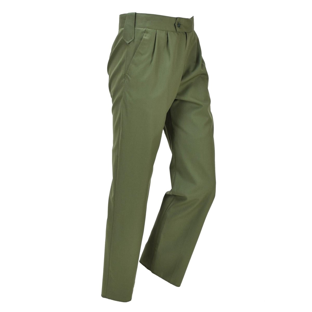 Original Polish Military Dress Pants Durable Field Trousers Army OD Green