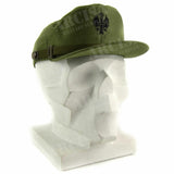 Original Spain Spanish military visor cap army navy peaked hat olive green