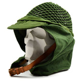 Original Swedish army military helmet net cover green
