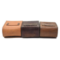 Original Swedish military hard leather belt pouch universal magazine bag vintage