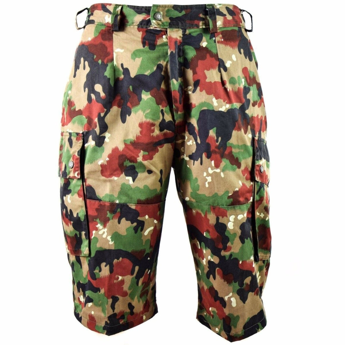 Original Swiss army shorts M83 combat field Alpenflage TAZ 83 Camo cargo shorts