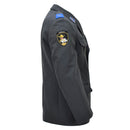 Original Swiss Military Formal Jacket Vintage 4 Pocket Design Dark Gray