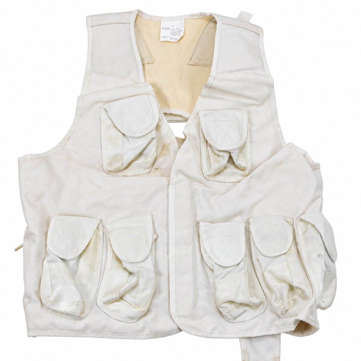 Original Turkish Military Tactical Vest Multi Pouch Field Utility White
