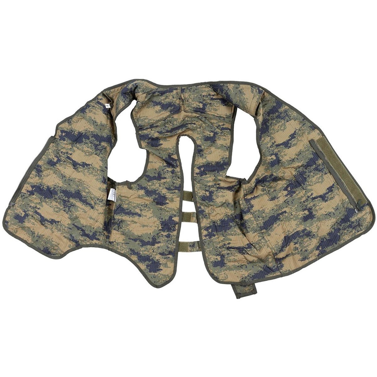 Original Turkish Military Vest 8 Attached Pockets Shoulder Padding M2018 Camo
