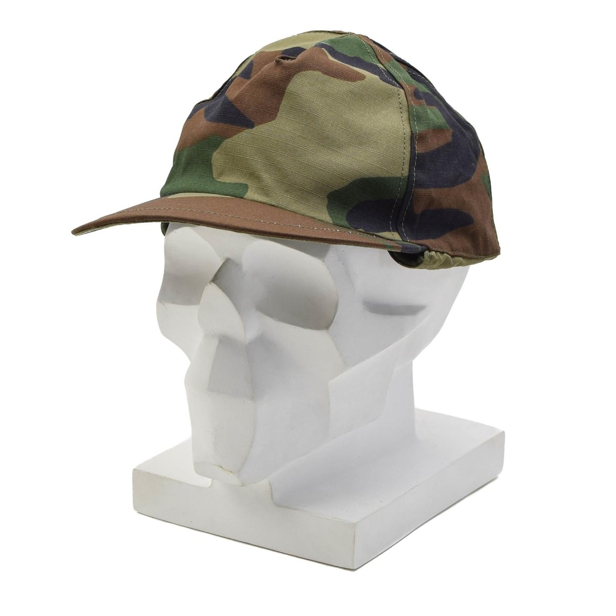 Original Turkish Military Winter Field Cap RipStop Outdoor Hat Woodland Camo