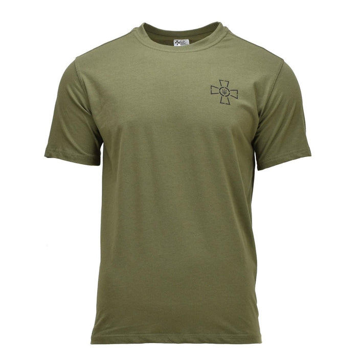 Original Ukrainian Military T-Shirt Armed Forces Emblem Tryzub Short Sleeve, Surplus Classic T-Shirts - GoMilitar