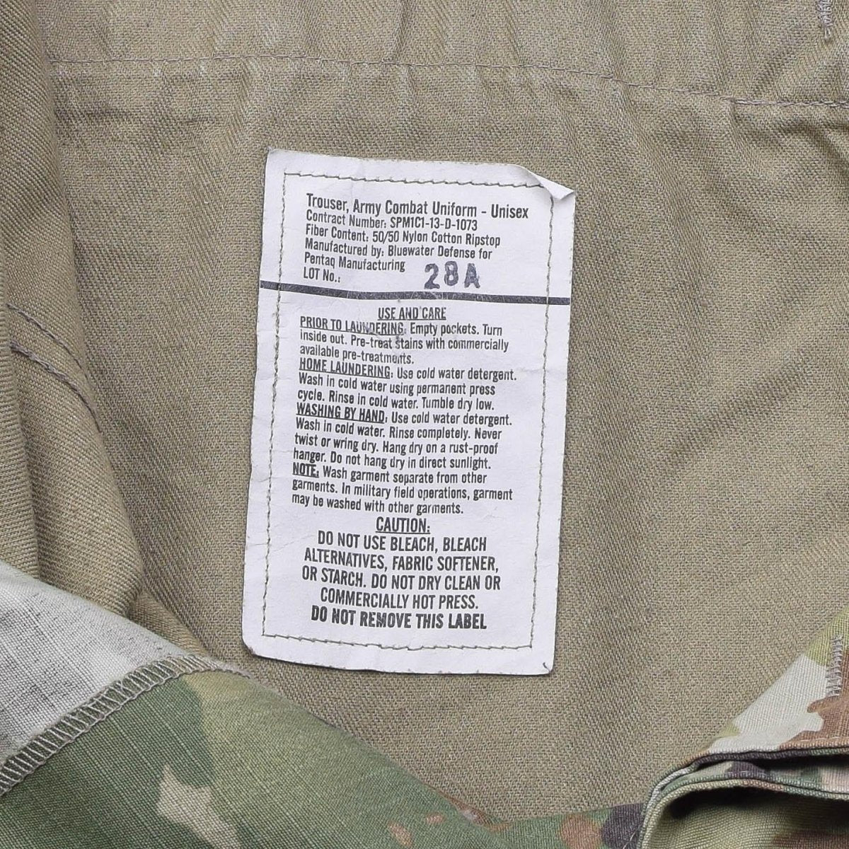 Original U.S. military Active combat uniform Tactical field Pants Multicam
