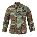 Original U.S. military jacket ripstop woodland camouflage BDU troops shirt - GoMilitar